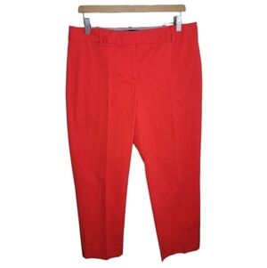Talbots | Signature Red-Orange Cropped Straight Leg Pants Size 10